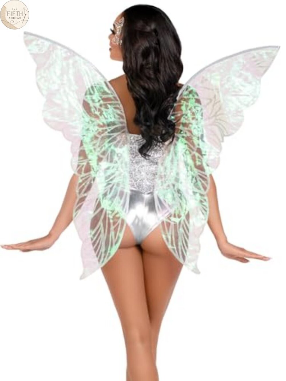 Iridescent Strapless Fairy Wings One Size Costume Accessory